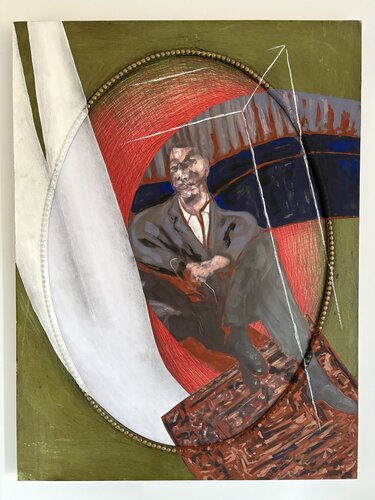 Apoptosi n.1961 - Seated on a flying carpet von Danilo Maccarone, Malerei kaufen auf Select