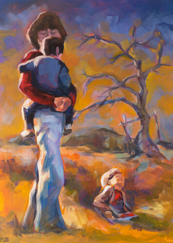 Mutter Liebe by Axel Jung, Painting for Sale on Select
