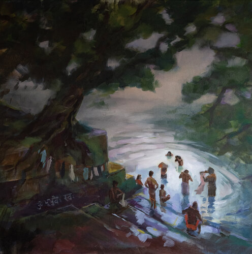 Om Bhur Bhuvah Svah by Axel Jung, Painting for Sale on Select