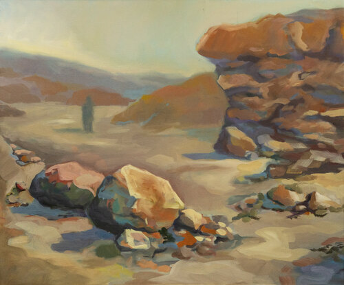 Samt al-Qalb – Wüstengemälde by Axel Jung, Painting for Sale on Select