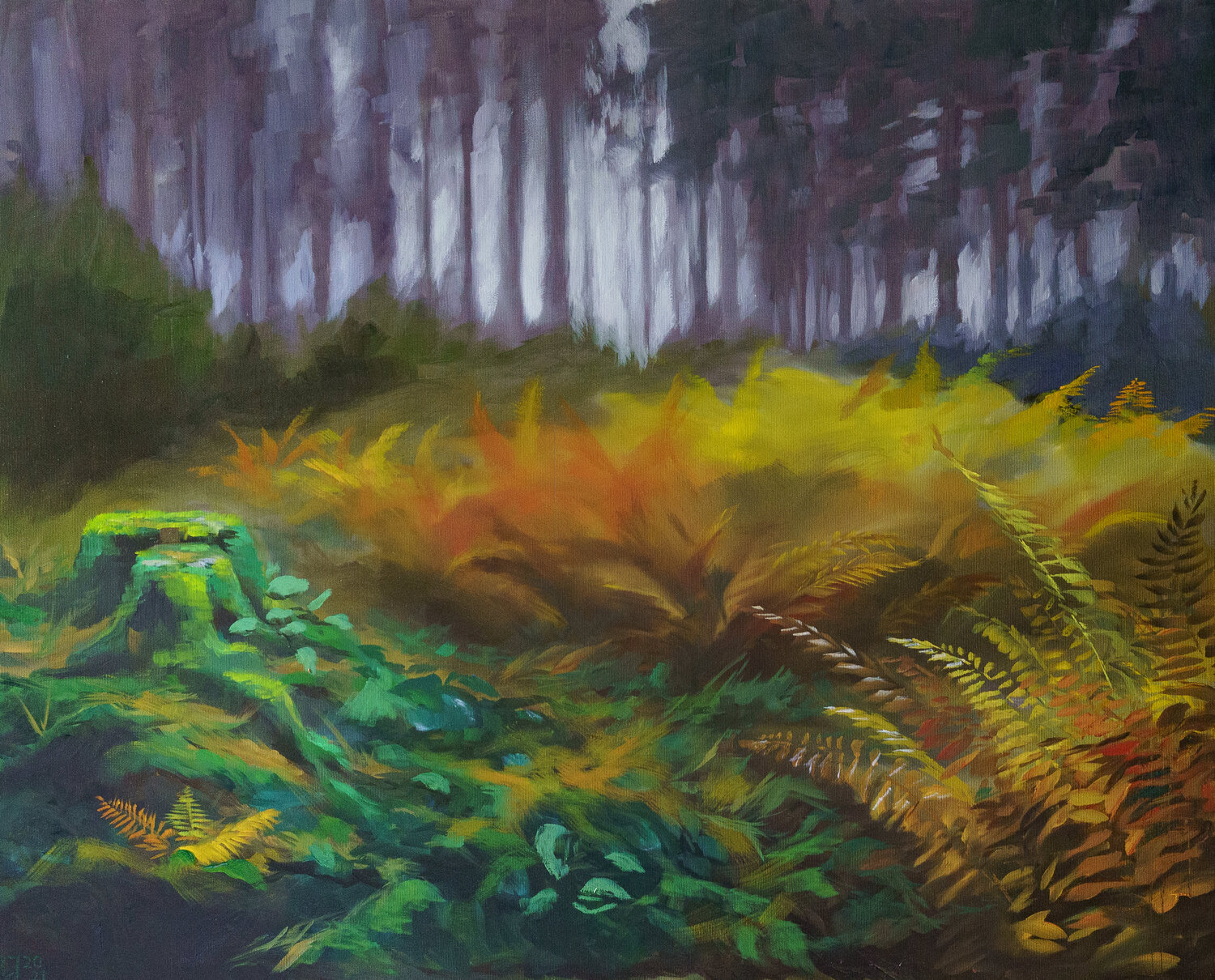 Taunus Wald Axel Jung Original painting for sale