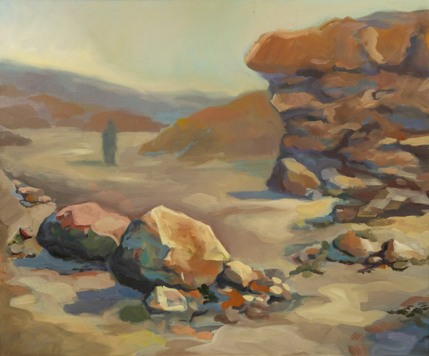 Samt al-Qalb – Wüstengemälde Axel Jung Original painting for sale