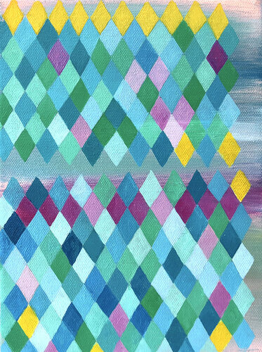 Rombi gialli by Giovanna Morelli, Painting for Sale on Select