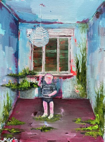 Nella stanza di mezzo by Giovanna Morelli, Painting for Sale on Select