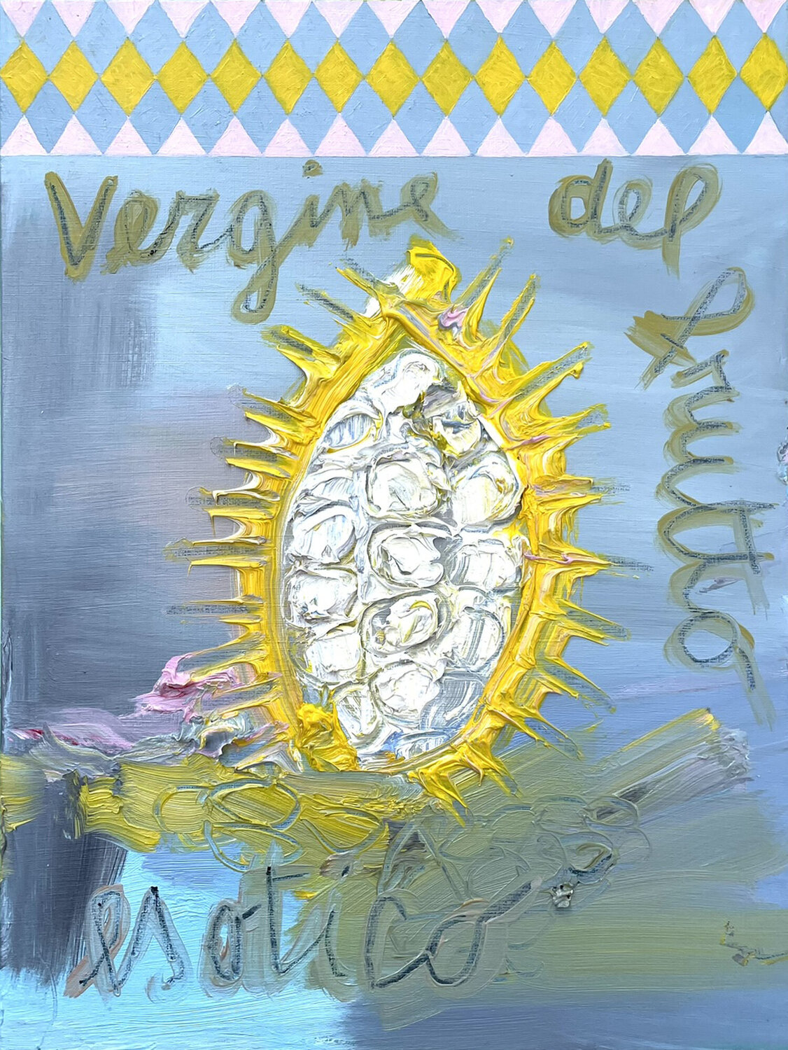 Vergine del frutto esotico Giovanna Morelli Original painting for sale
