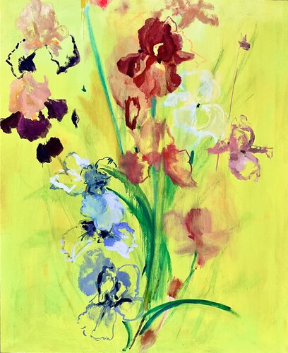Iris gioia by Francesco Calistri, Painting for Sale on Select