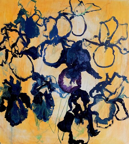 Iris note by Francesco Calistri, Painting for Sale on Select