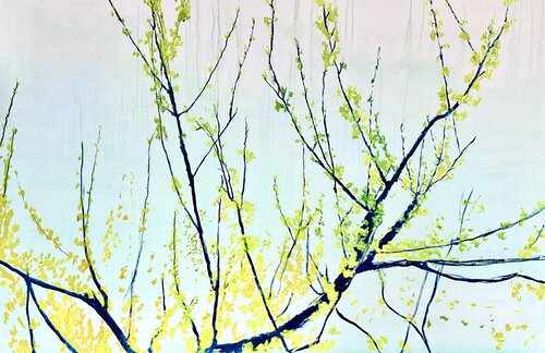 Branch of spring by Francesco Calistri, Painting for Sale on Select