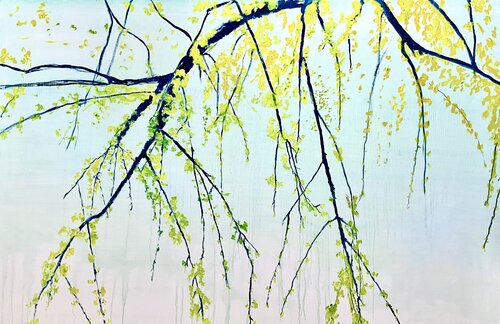 Branch of spring by Francesco Calistri, Painting for Sale on Select