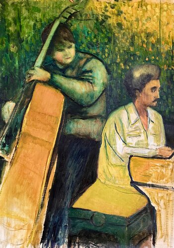At the Olivers Jazz by Francesco Calistri, Painting for Sale on Select