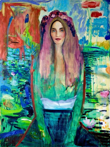 Flor de agua by Francesco Calistri, Painting for Sale on Select