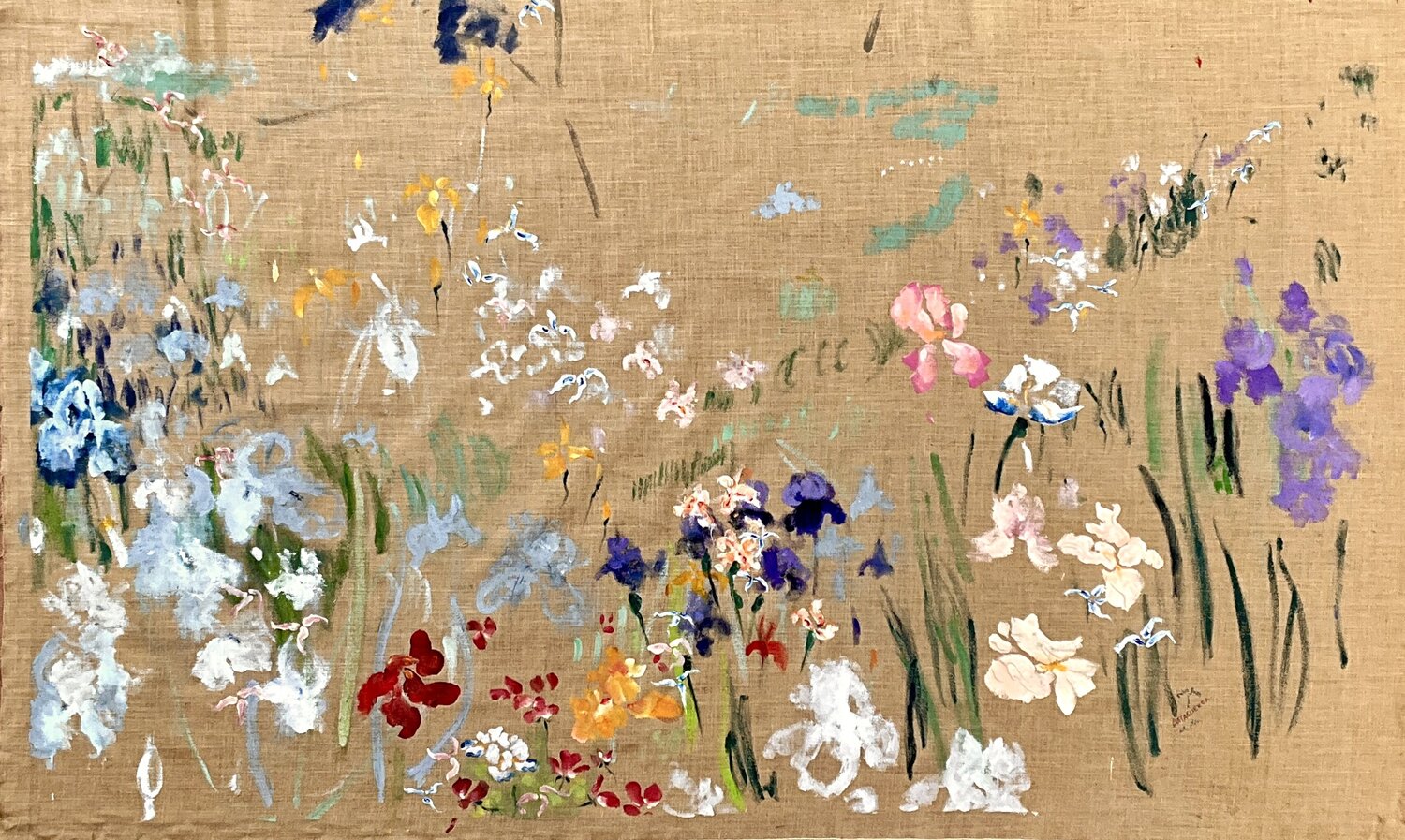 Iris Jazz Francesco Calistri Original painting for sale