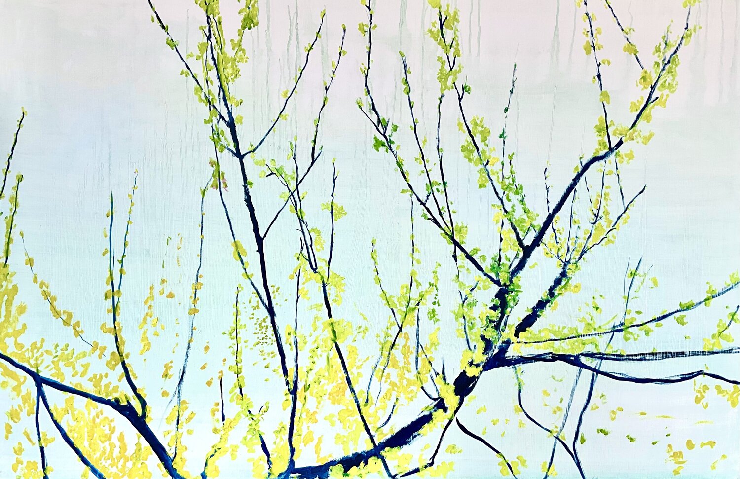 Branch of spring Francesco Calistri Original painting for sale