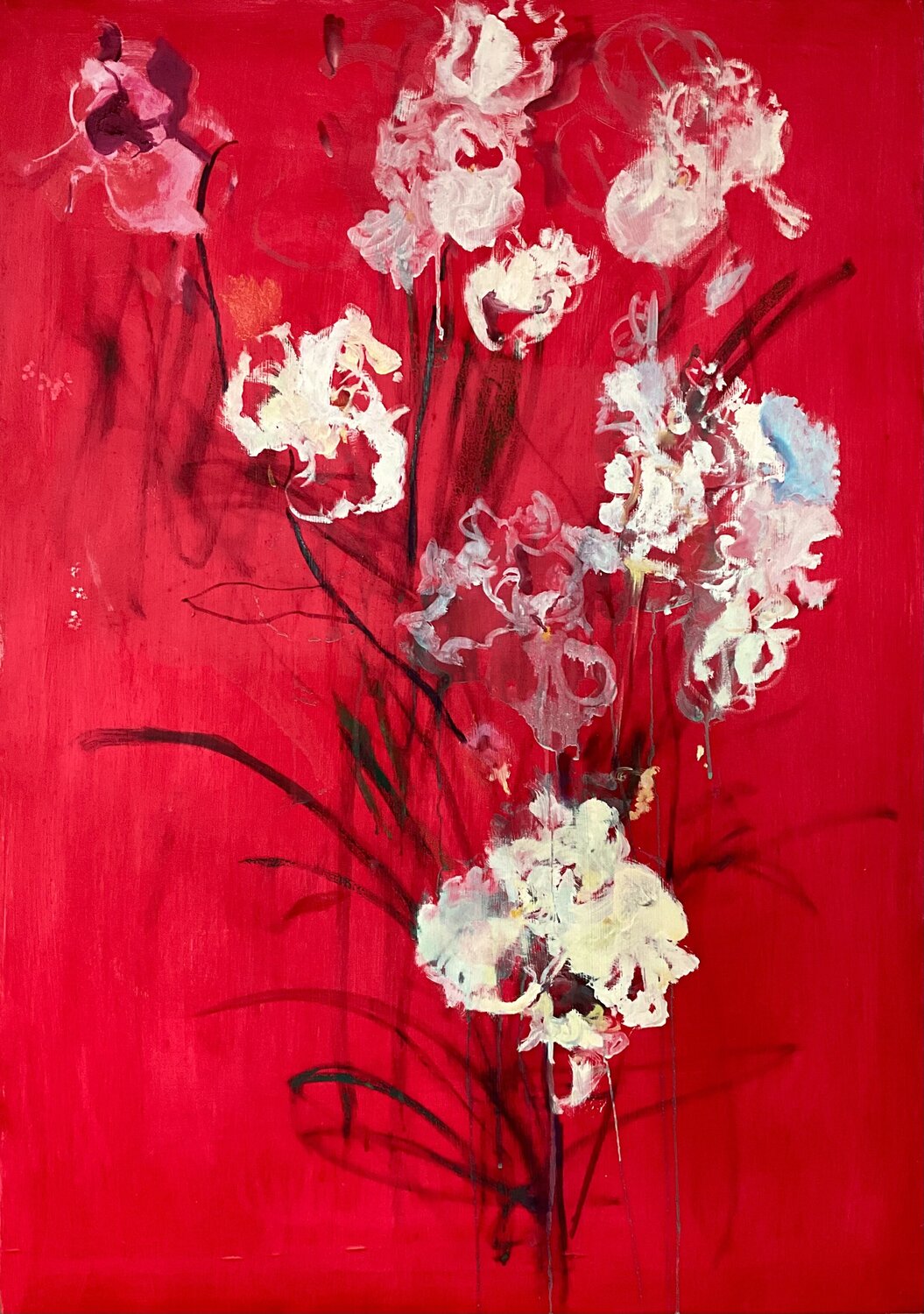Passion Iris Francesco Calistri Original painting for sale