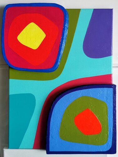 Chromatic Layers. by Daheaven Art, Painting for Sale on Select