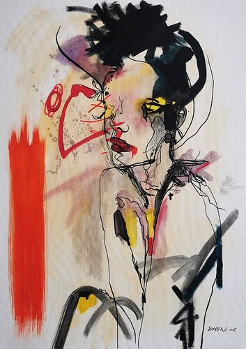 Protocol of Presence: Fragment No. 7. (The Raw State) by Daheaven Art, Painting for Sale on Select
