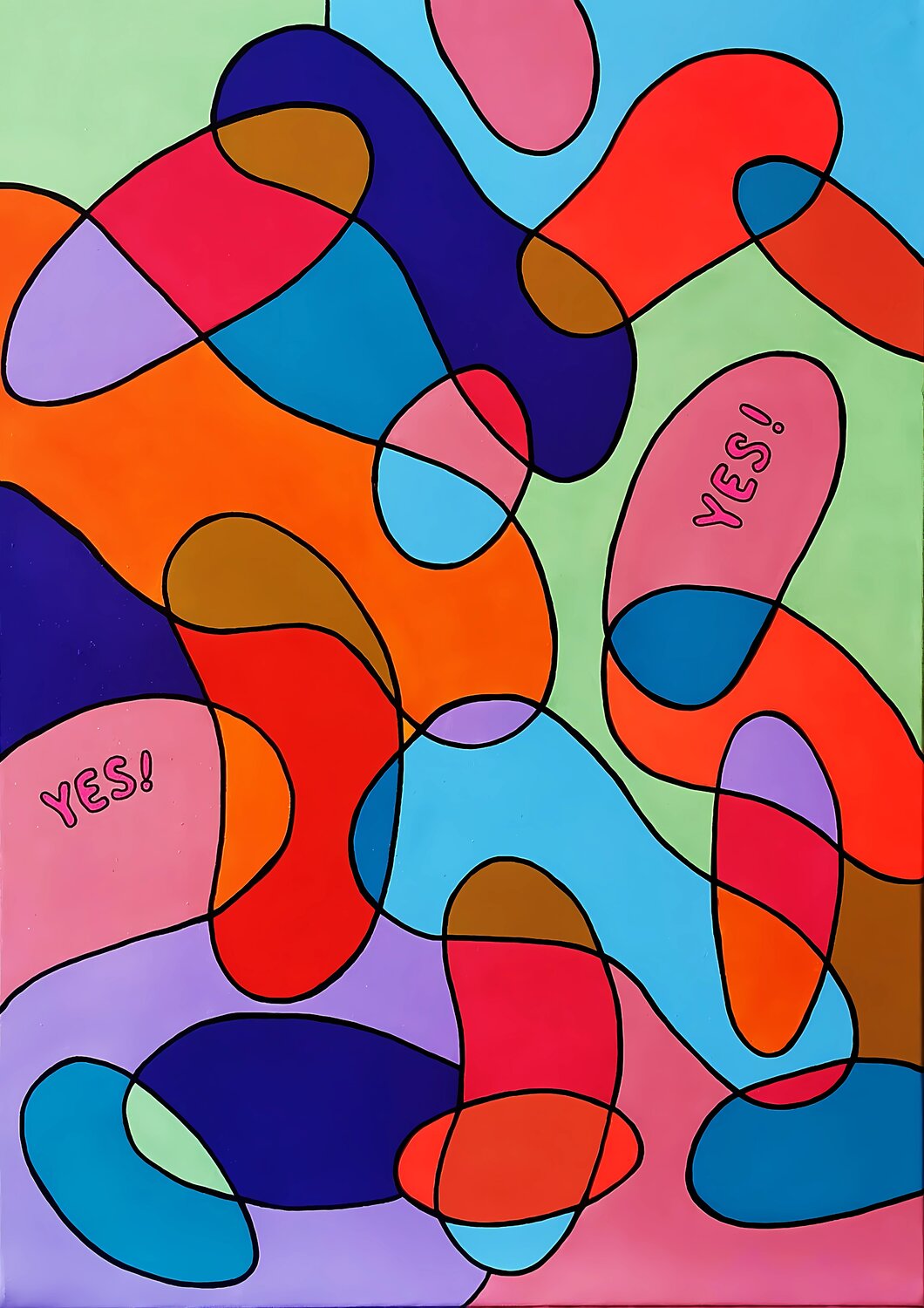 Say YES to your desires. Daheaven Art Original painting for sale
