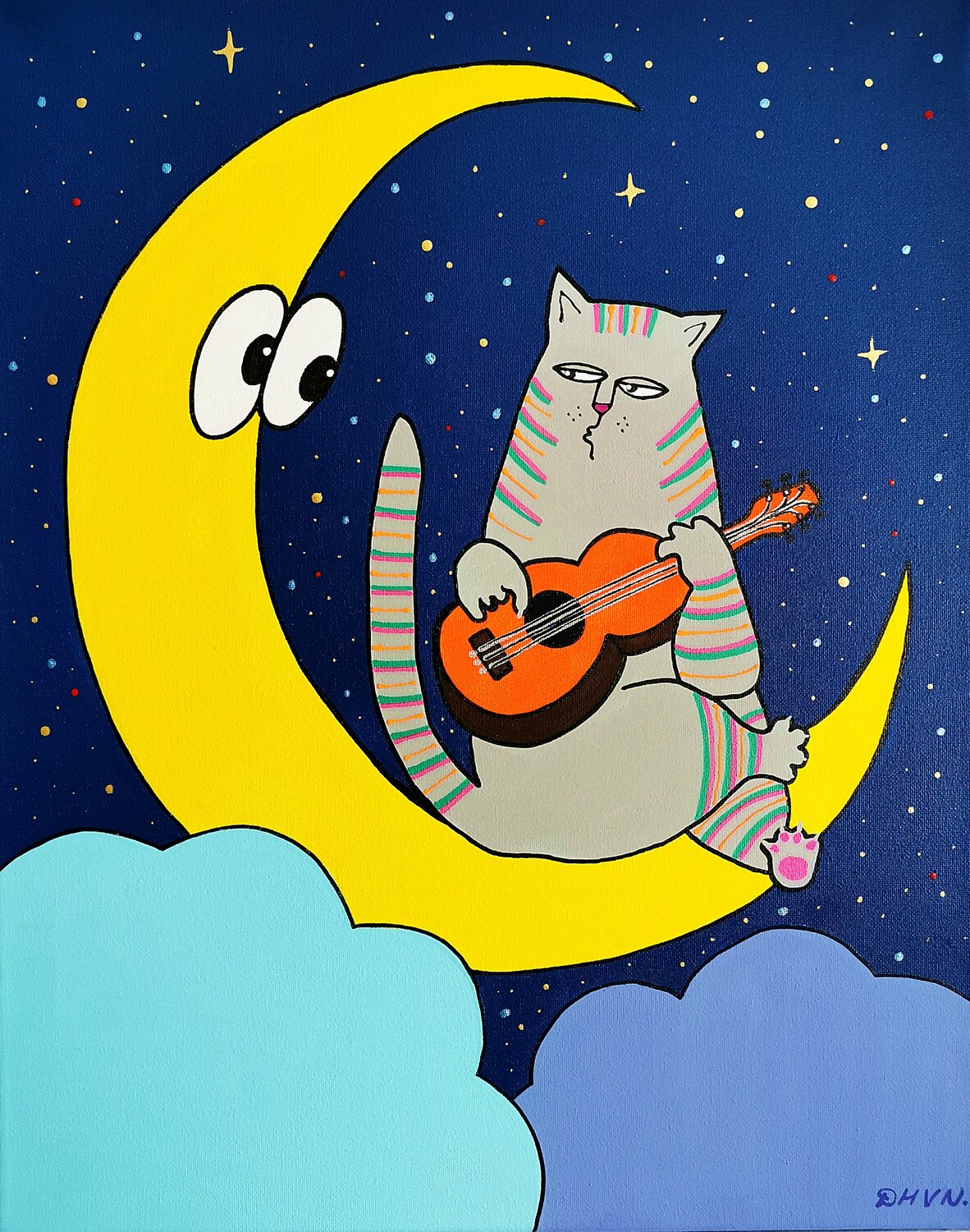Serenade. Daheaven Art Original painting for sale