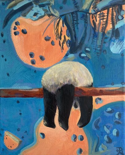 Vorführungsmüde by Lemonie Pearl, Painting for Sale on Select