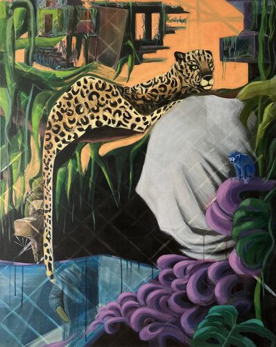 In the hanging gardens know one ever sleep von Lemonie Pearl, Malerei kaufen auf Select