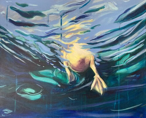 Schwankungsgrenze by Lemonie Pearl, Painting for Sale on Select