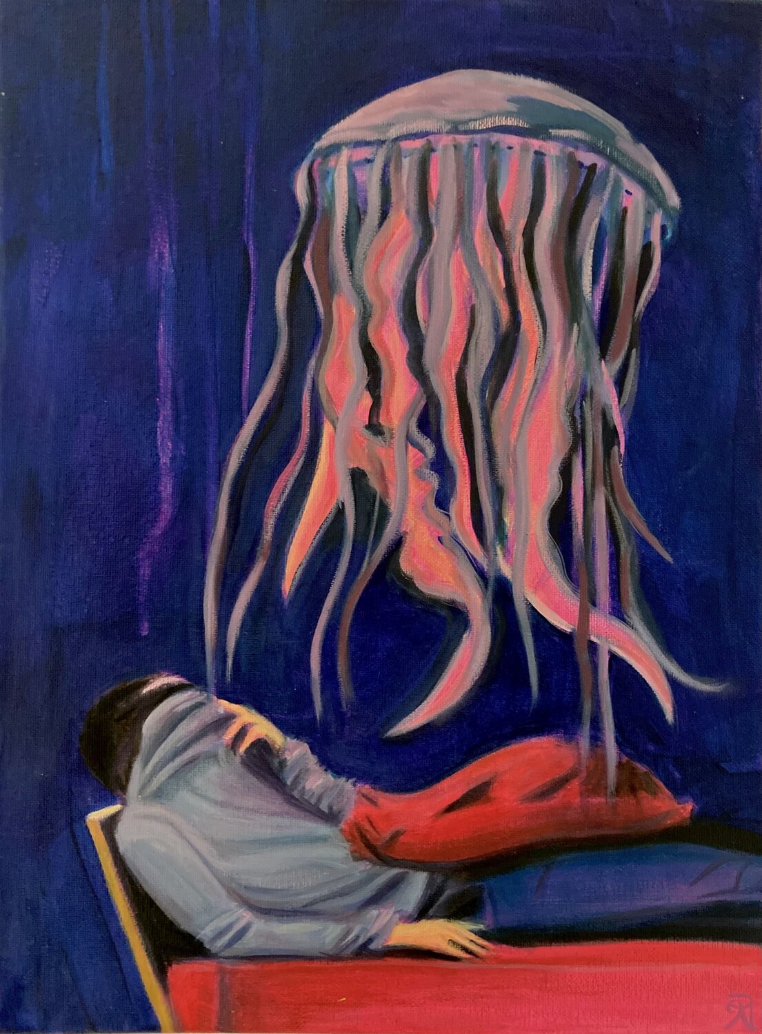 Dreamcatcher Lemonie Pearl Original painting for sale