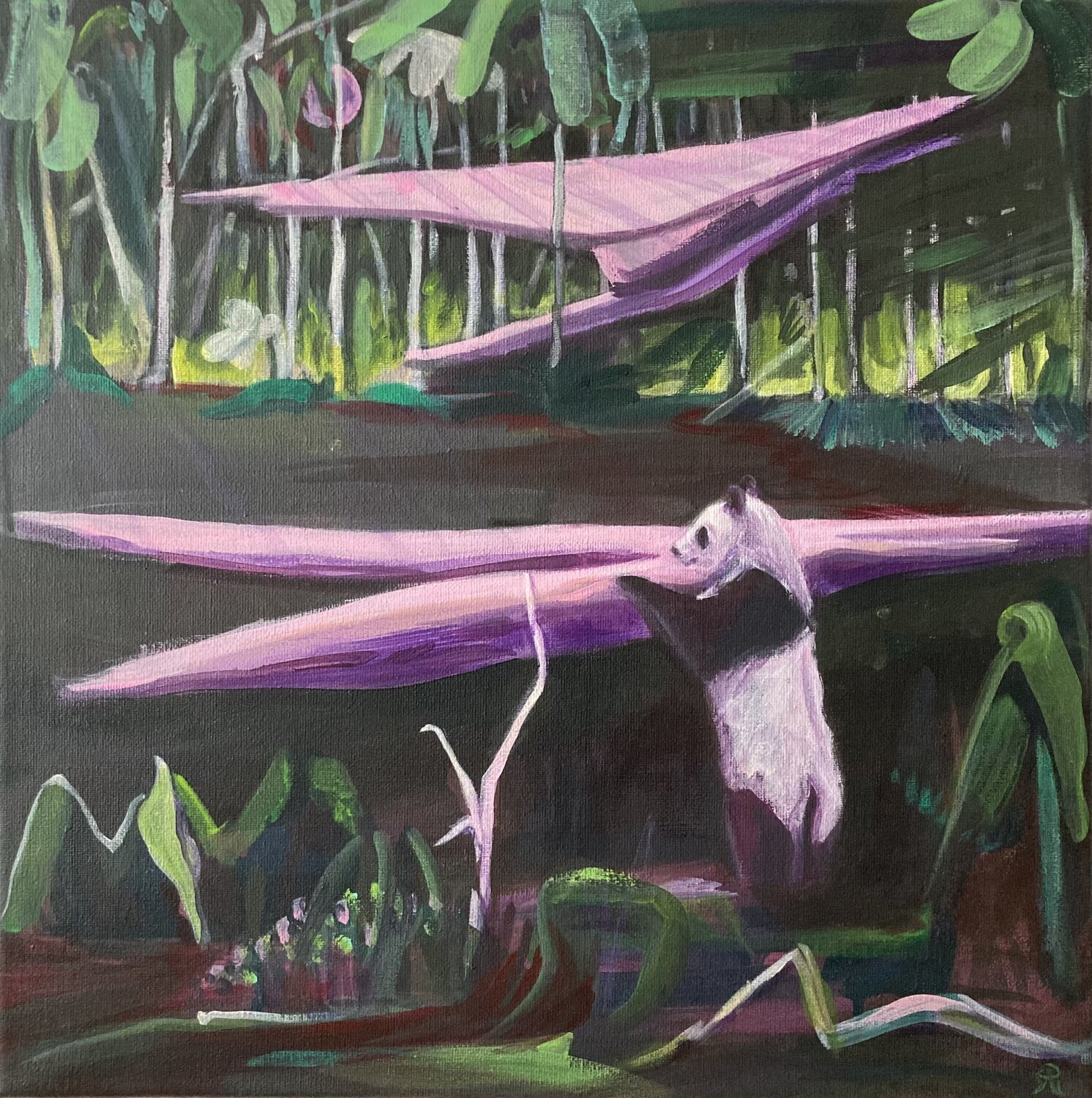 Waiting for the rain Lemonie Pearl Original painting for sale