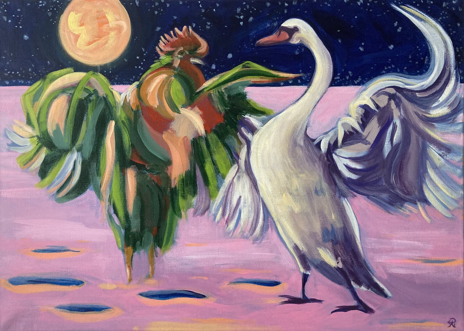 United Lemonie Pearl Original painting for sale