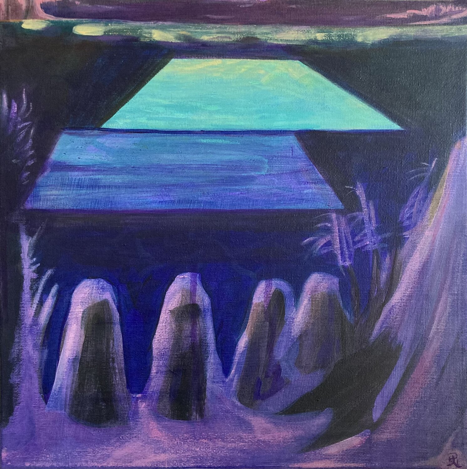 Get-a-Pool 2 Lemonie Pearl Original painting for sale