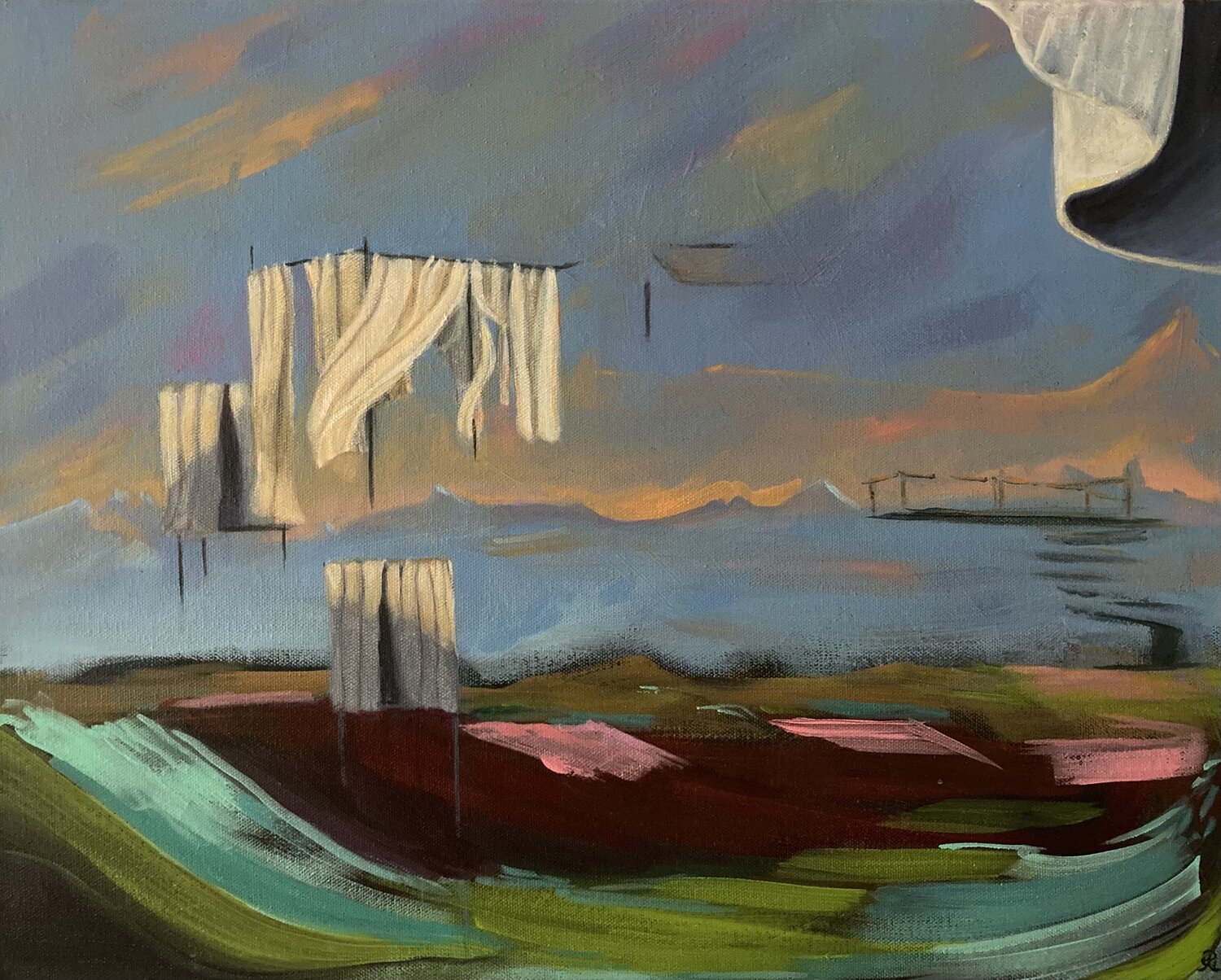 Heaven can wait Lemonie Pearl Original painting for sale