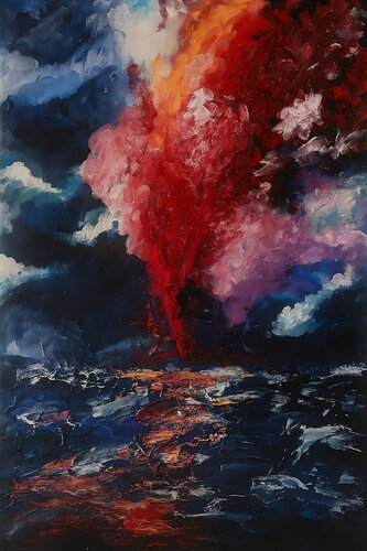 Ignited in the deep by Els Devrieze, Painting for Sale on Select