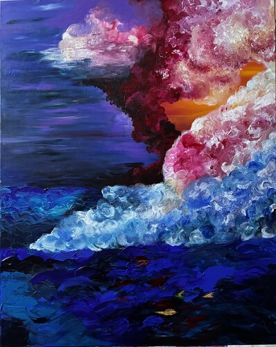 Breaking the Divide by Els Devrieze, Painting for Sale on Select