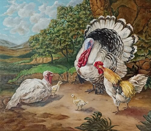 Birds in the park 1. by Tetyana Donets, Painting for Sale on Select