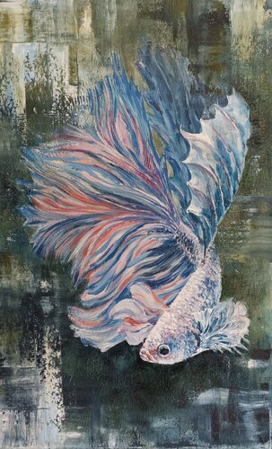 White fish. by Tetyana Donets, Painting for Sale on Select
