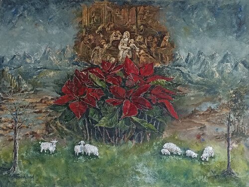 Adoration of the Magi. by Tetyana Donets, Painting for Sale on Select