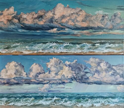 Before the Storm.Diptich. by Tetyana Donets, Painting for Sale on Select