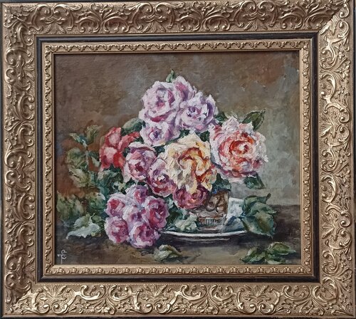 Roses. by Tetyana Donets, Painting for Sale on Select