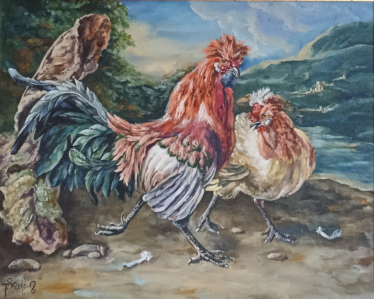 Sweet couple. Tetyana Donets Original painting for sale