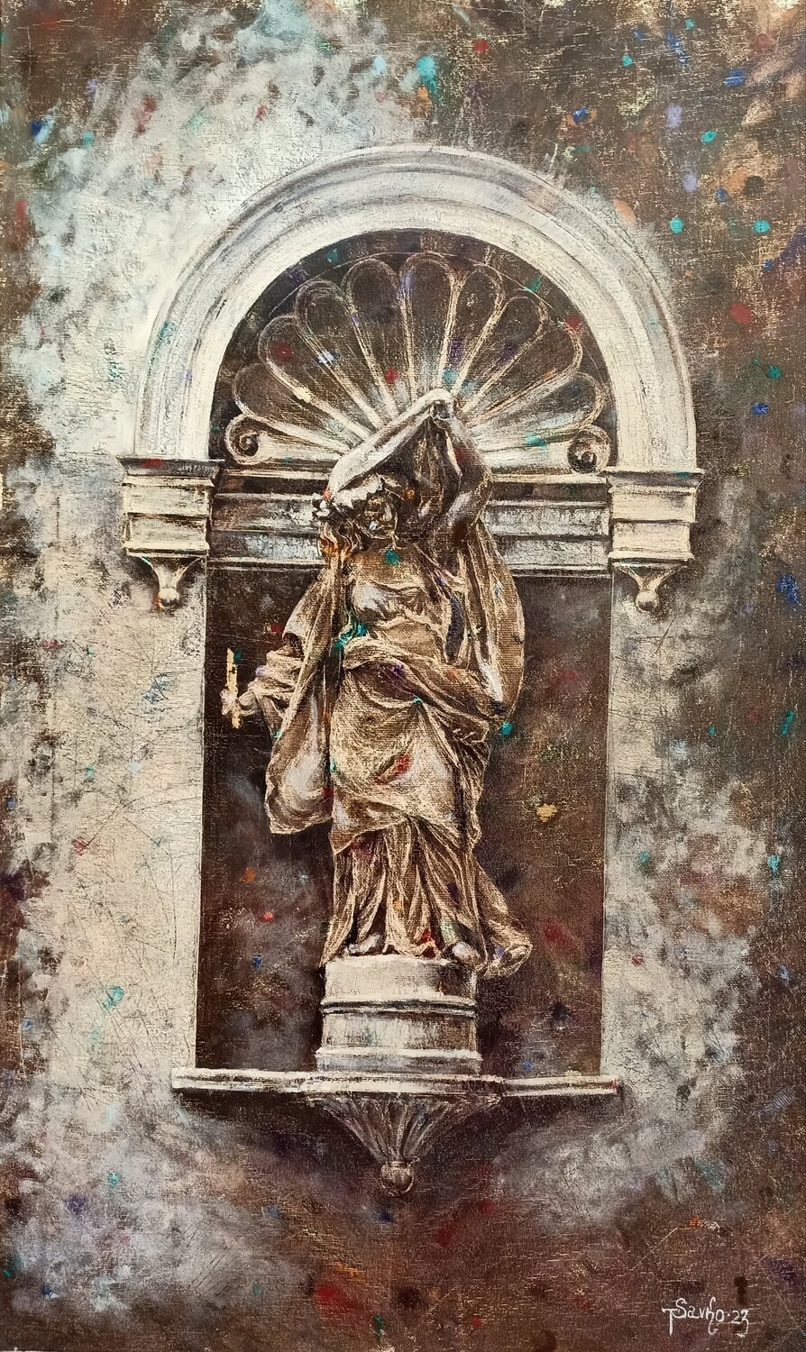 Tragedy. Tetyana Donets Original painting for sale