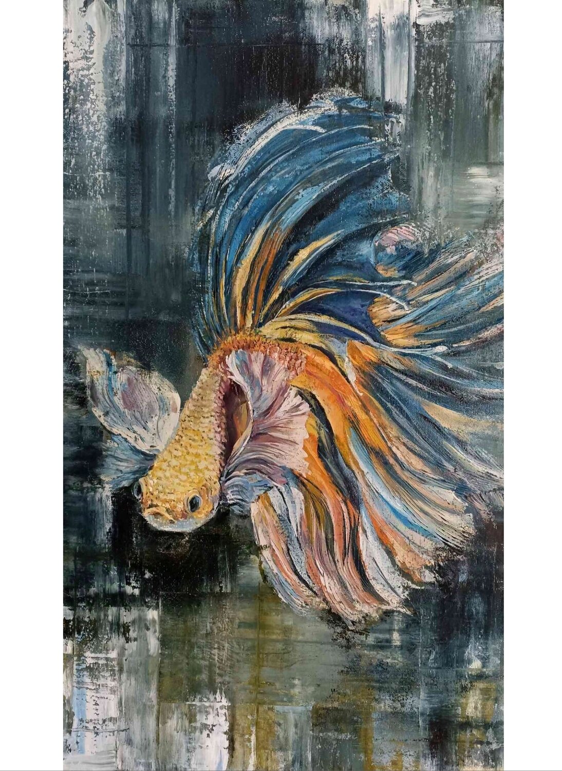 Соскеrel fish 2 Tetyana Donets Original painting for sale