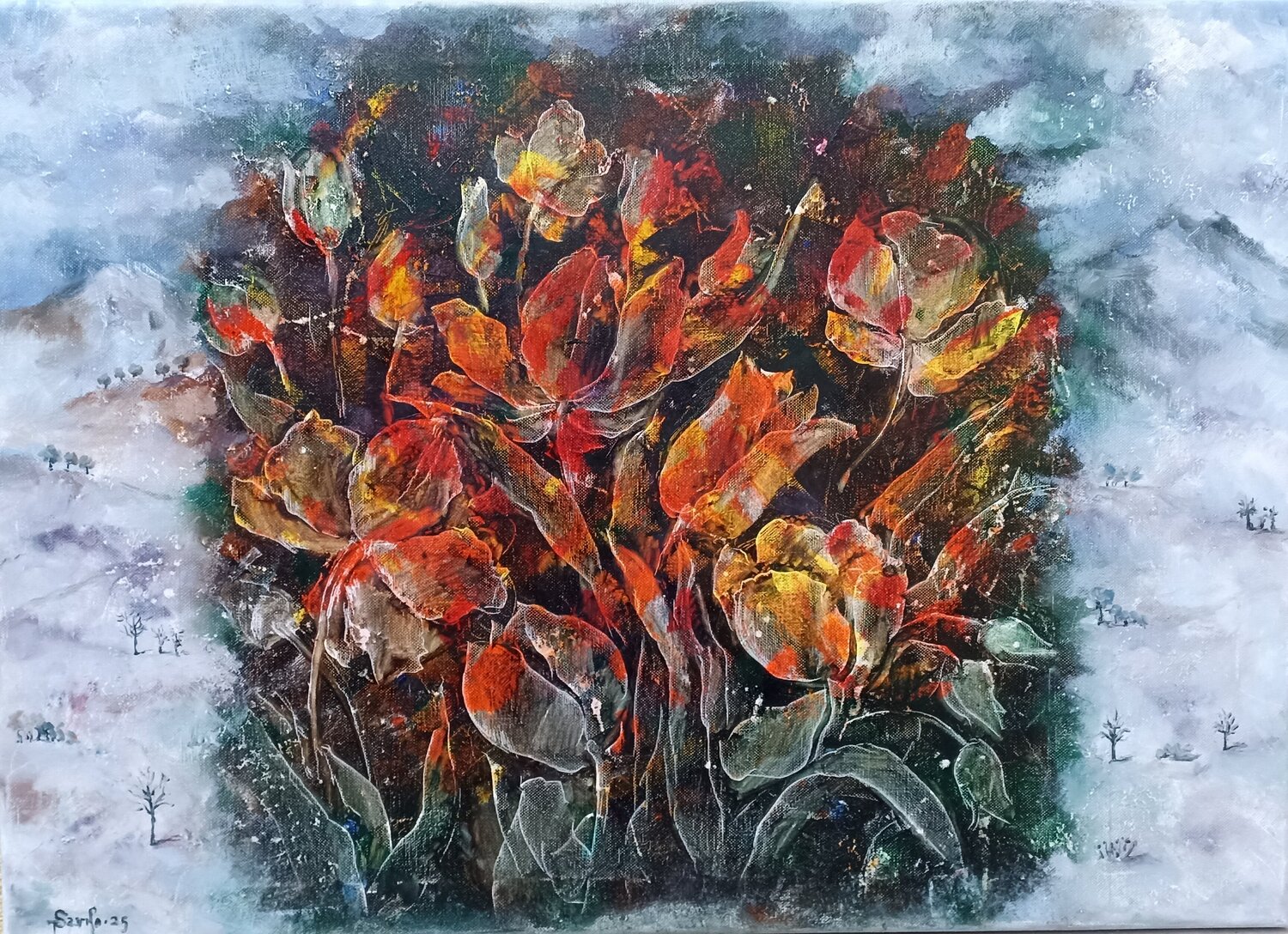 Spring.Arboretum. Tetyana Donets Original painting for sale