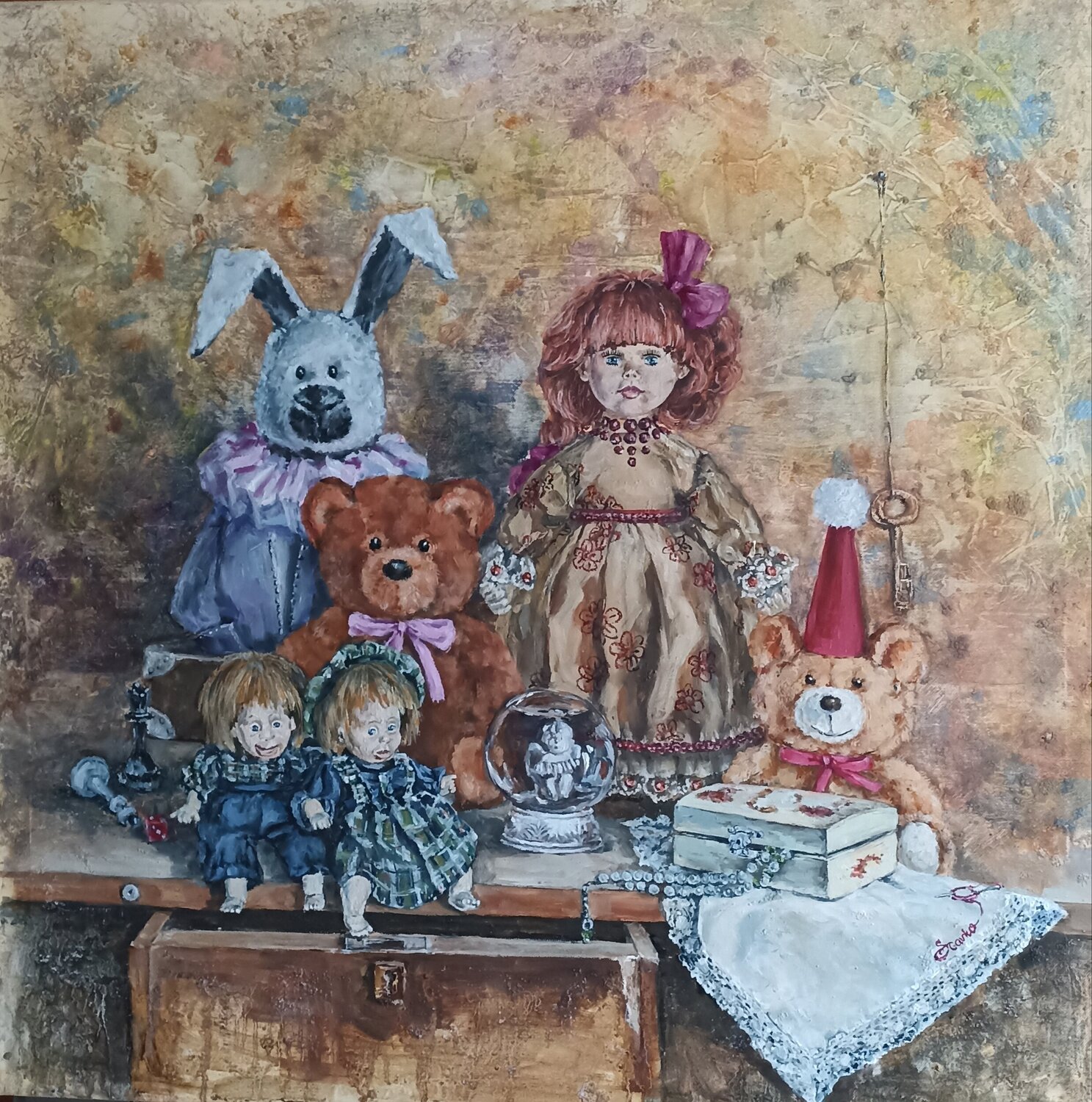 Childhood Friends. Tetyana Donets Original painting for sale