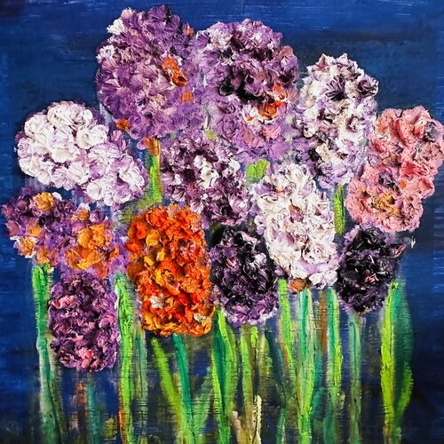 When every stroke becomes a burst of vibrant emotion by JULIJA PUZIRJOVA, Painting for Sale on Select