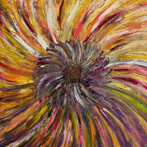 Boundless Flow of Life by JULIJA PUZIRJOVA, Painting for Sale on Select