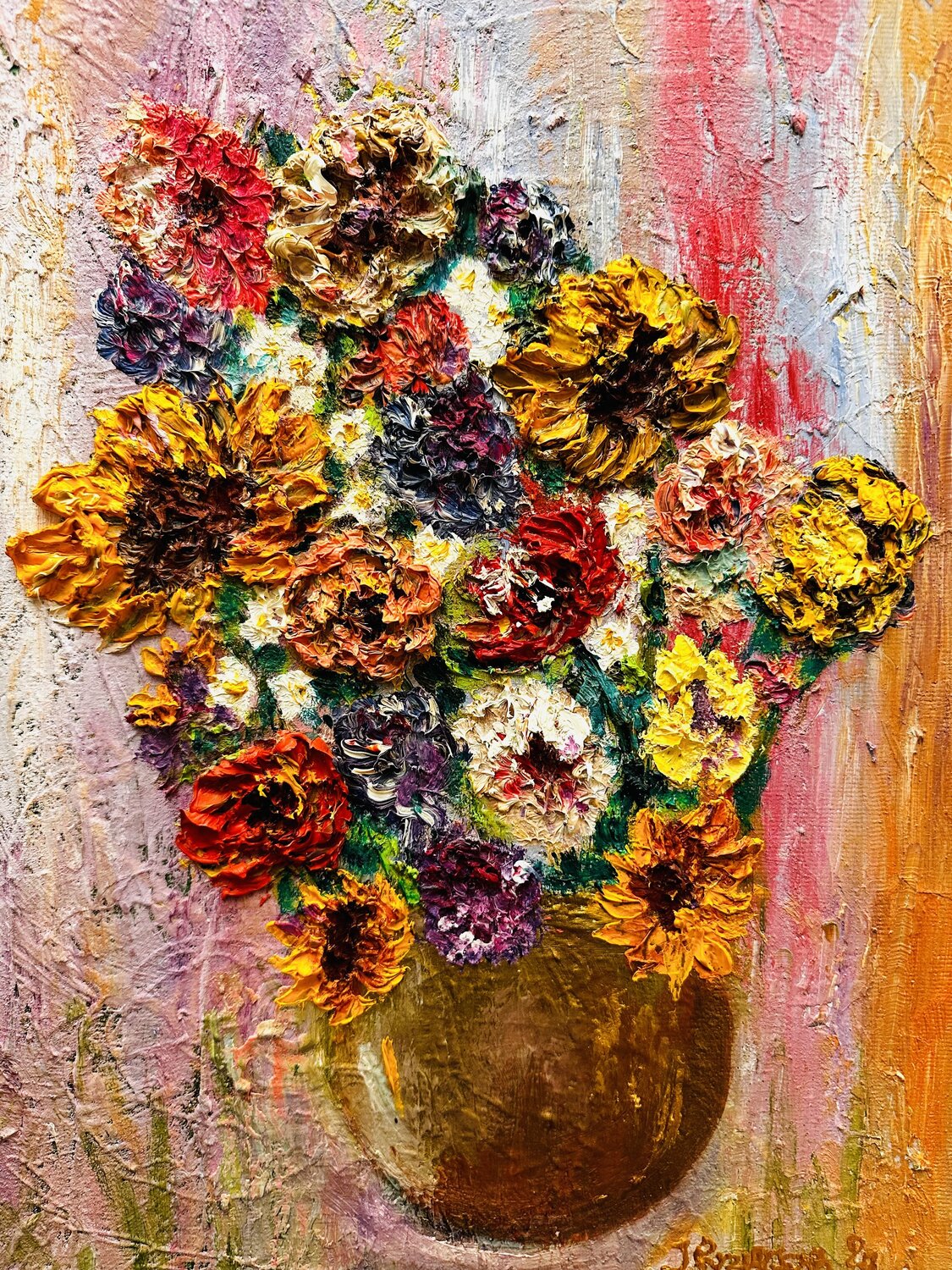 Nature Paints Happiness JULIJA PUZIRJOVA Original painting for sale