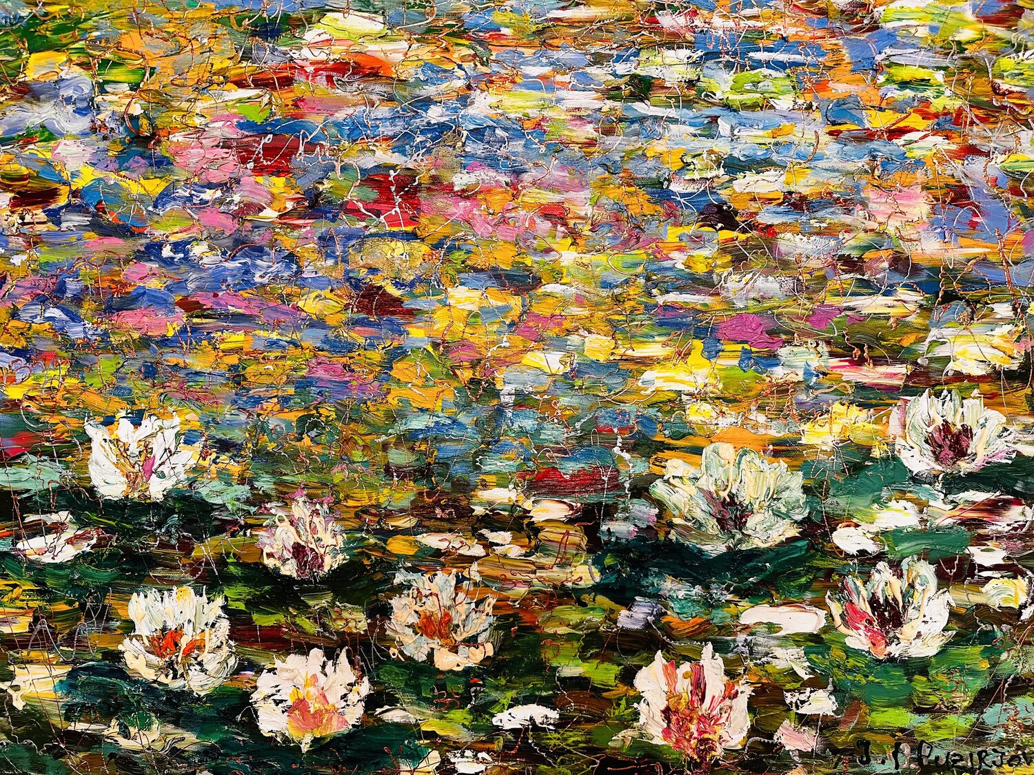 When the water paints better than me. JULIJA PUZIRJOVA Original painting for sale