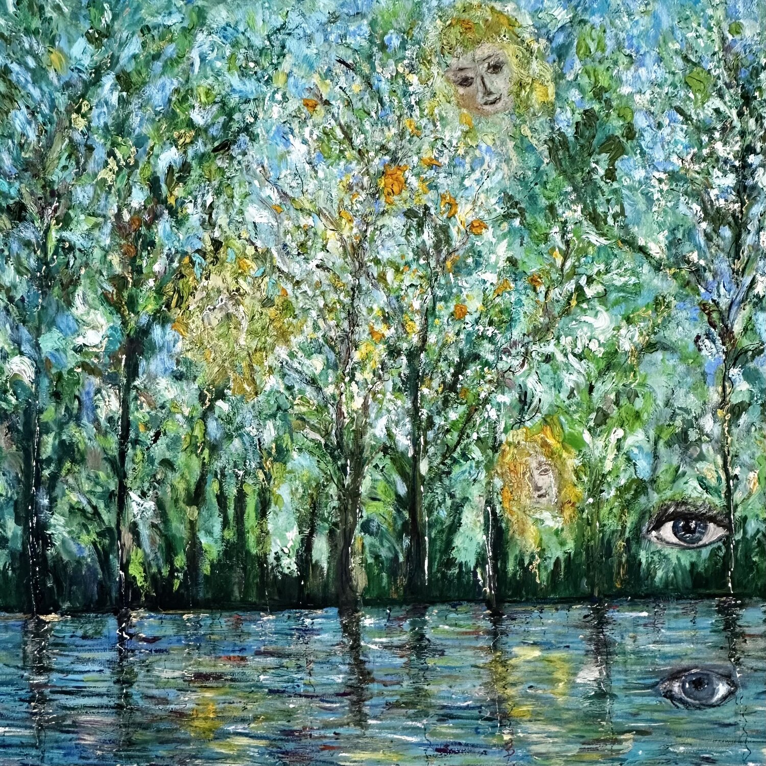When the Trees Whisper About You JULIJA PUZIRJOVA Original painting for sale