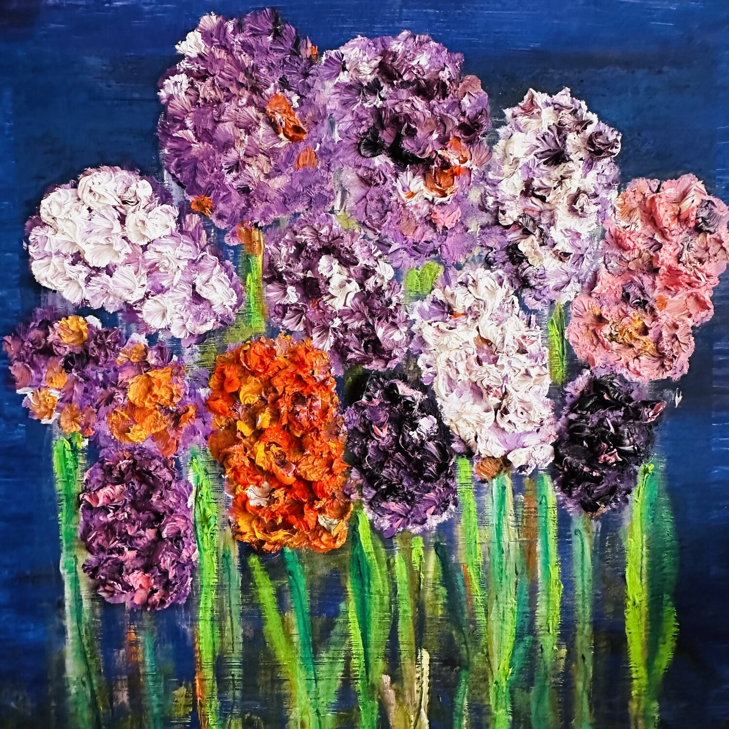 When every stroke becomes a burst of vibrant emotion JULIJA PUZIRJOVA Original painting for sale