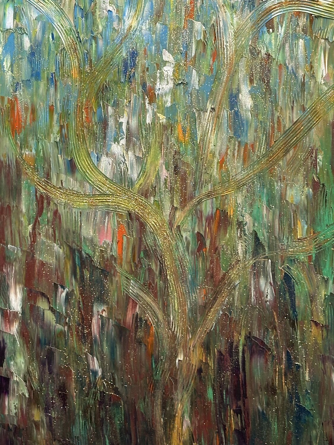 Golden Harmony of My Feelings JULIJA PUZIRJOVA Original painting for sale