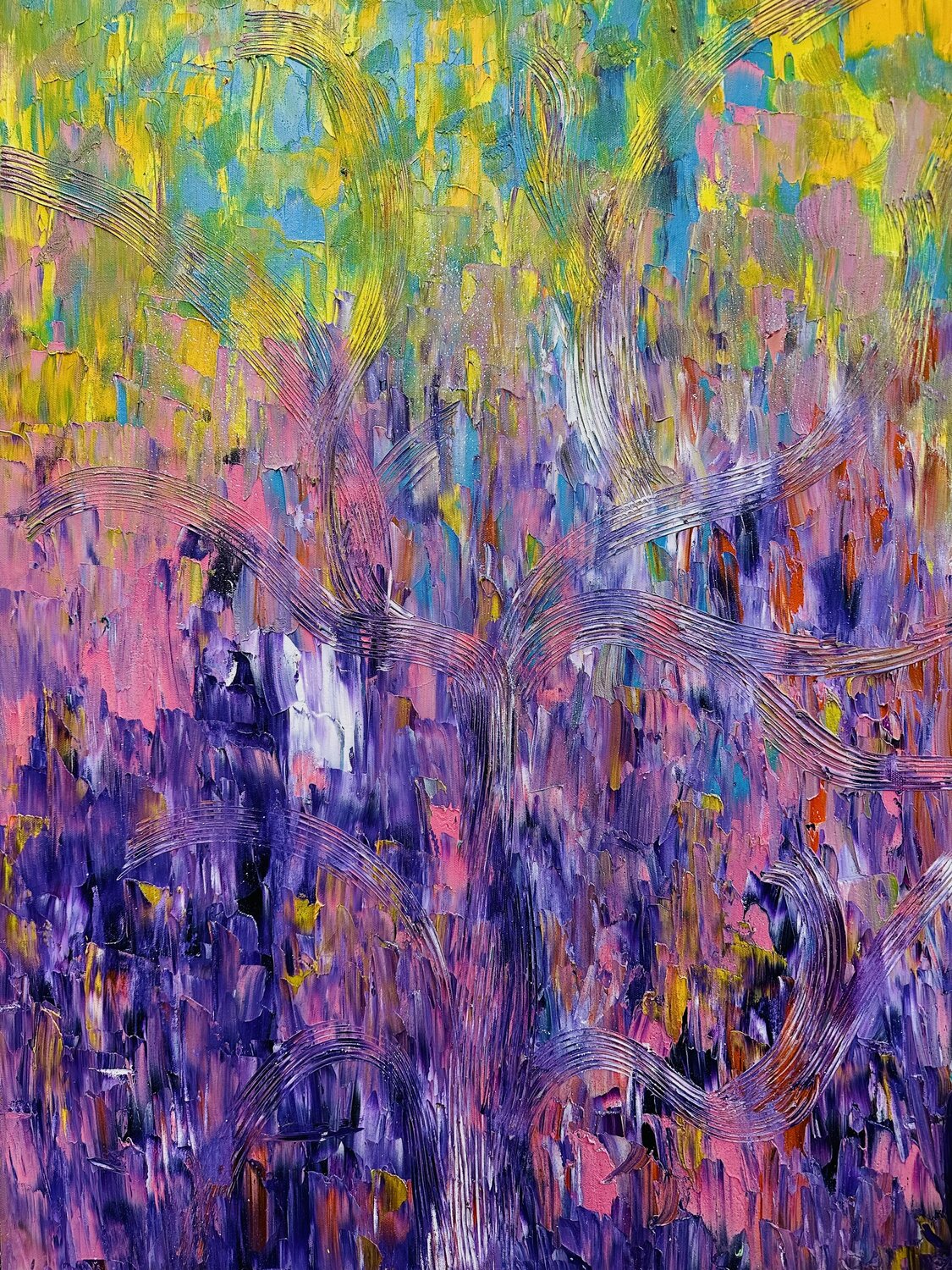 Harmony of color and laughter JULIJA PUZIRJOVA Original painting for sale